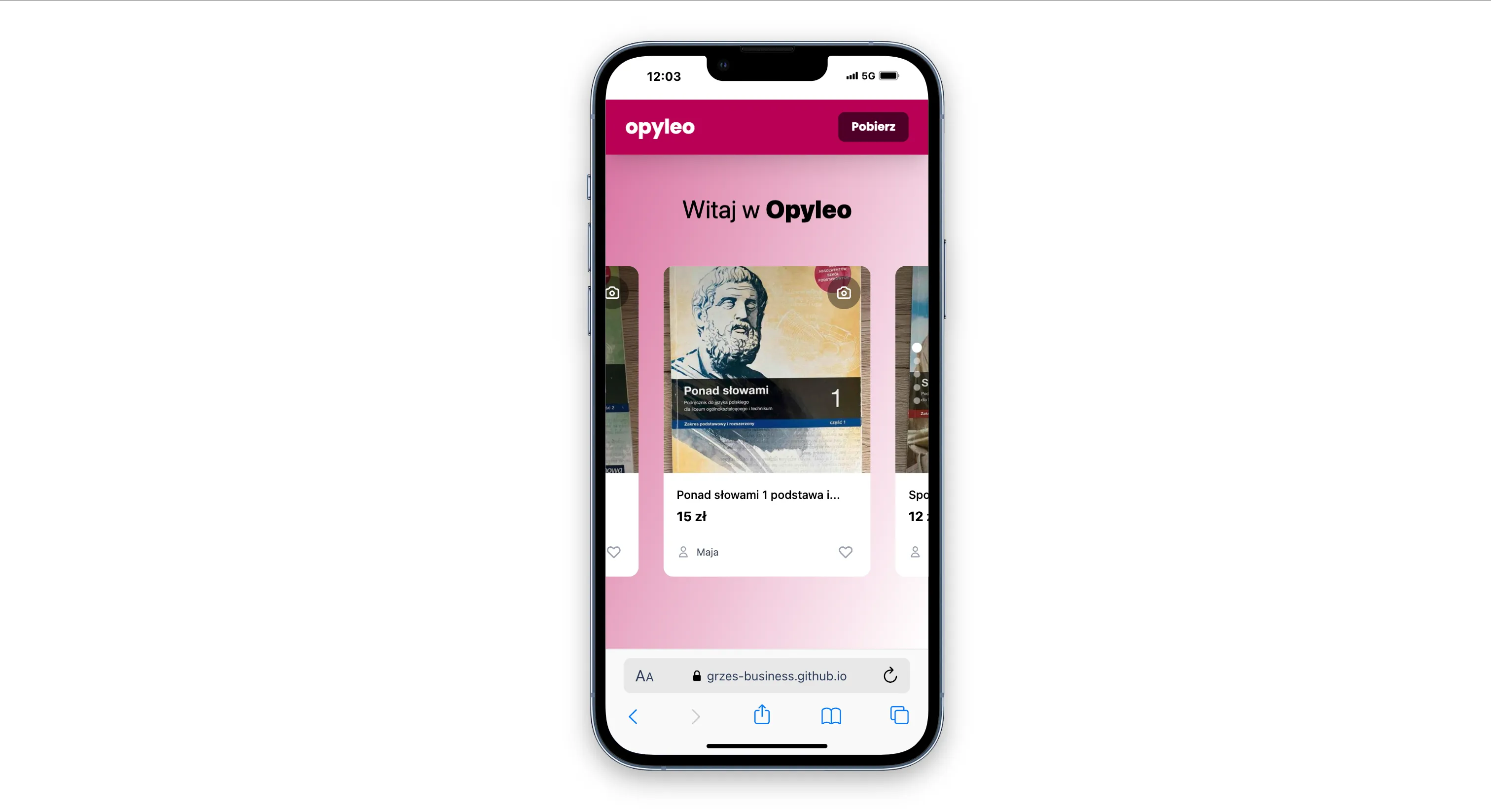 Opyleo Landing Page